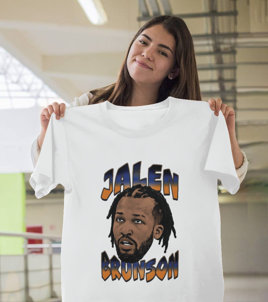 Jalen Brunson New York Knicks Player Big Face T-Shirt