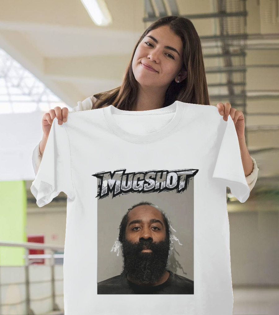 James Harden Shot Graphic Black And White T-Shirt