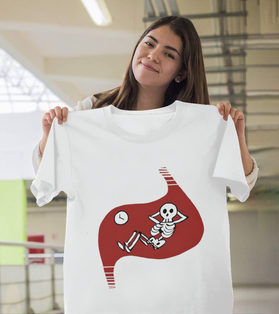 Tummy Time Skeleton With Fitness T-Shirt