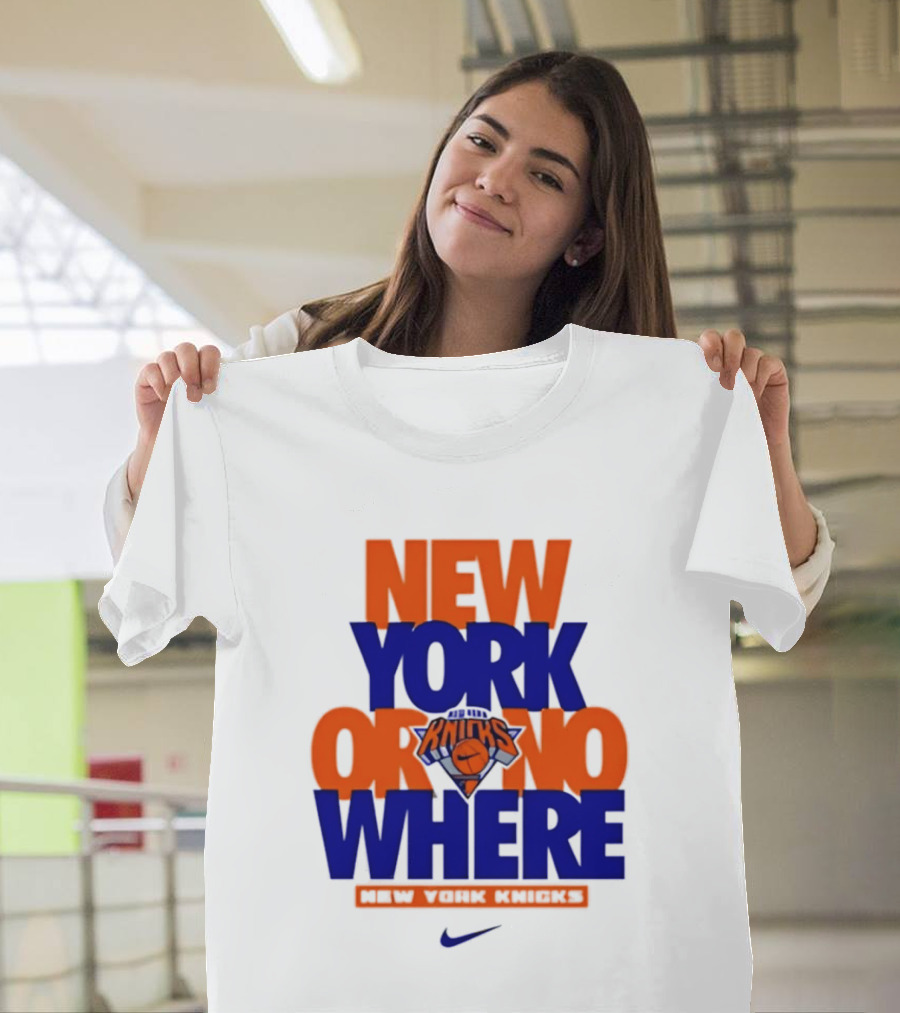 New York Or Nowhere New York Knicks 2026 AJ1 T-Shirt