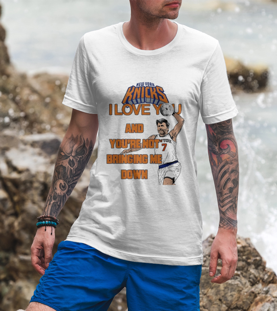 Vampire Weekend New York Knicks I Love You And You're Not Bringing Me Down Basketball Player T-Shirt