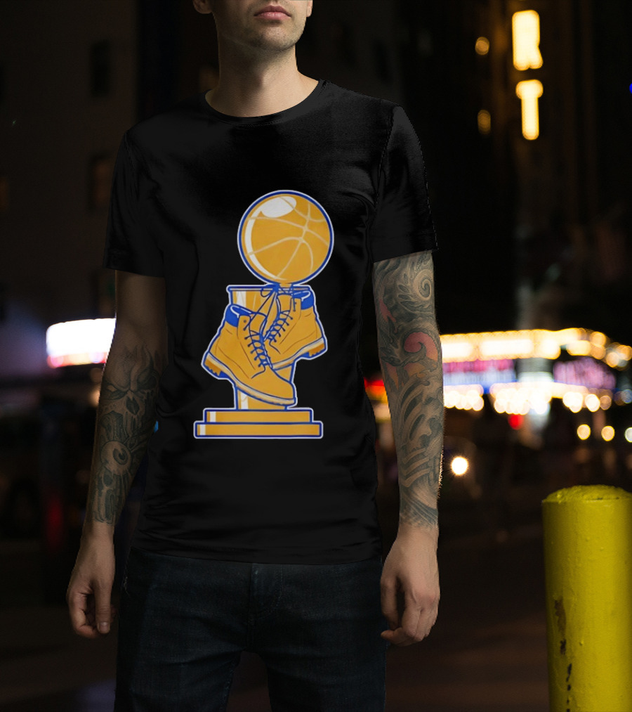 New York Basketball Trophy Golden Boots T-Shirt