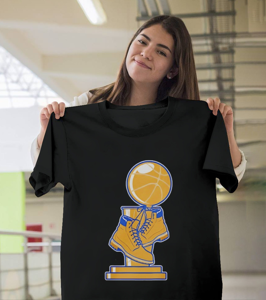New York Basketball Trophy Golden Boots T-Shirt