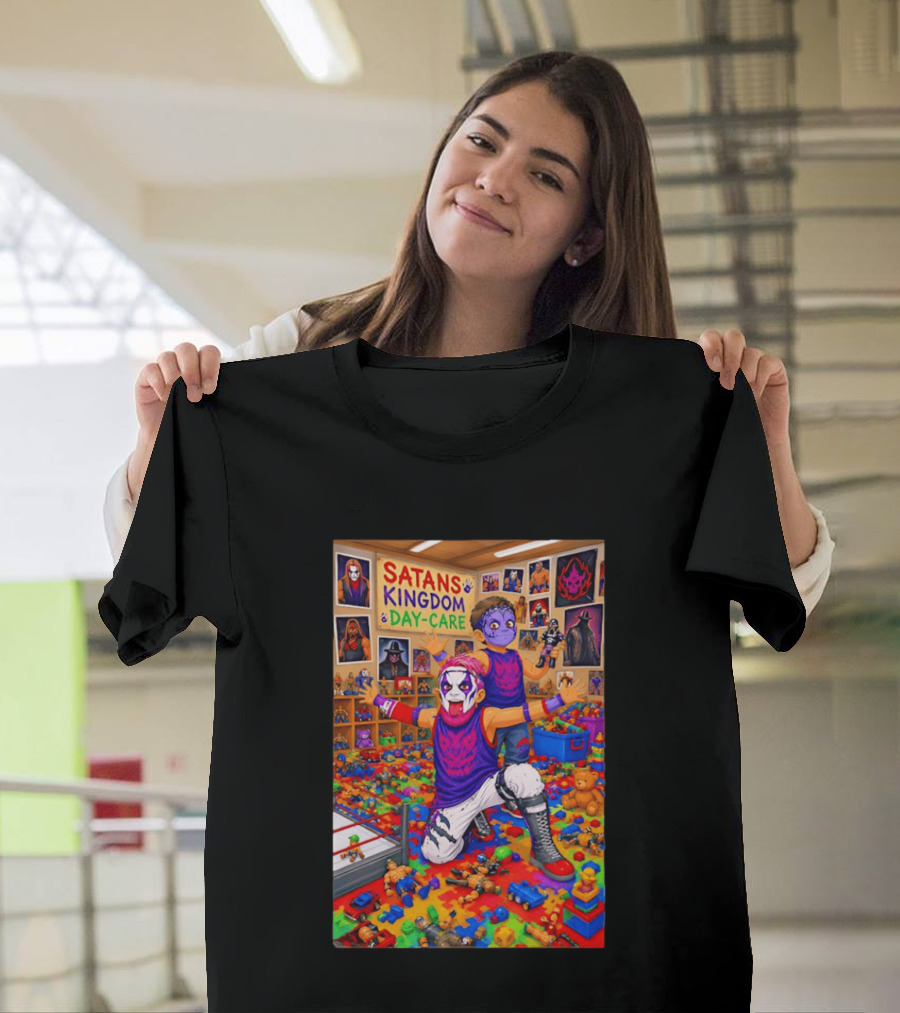 Satan's Kingdom Day Care Kids Cartoon Toys Chaos T-Shirt