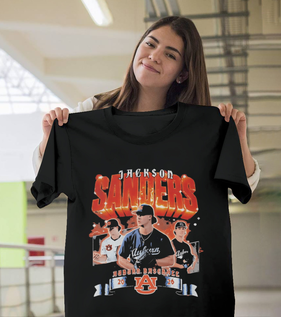 Jackson Sanders Auburn Baseball 2026 T-Shirt
