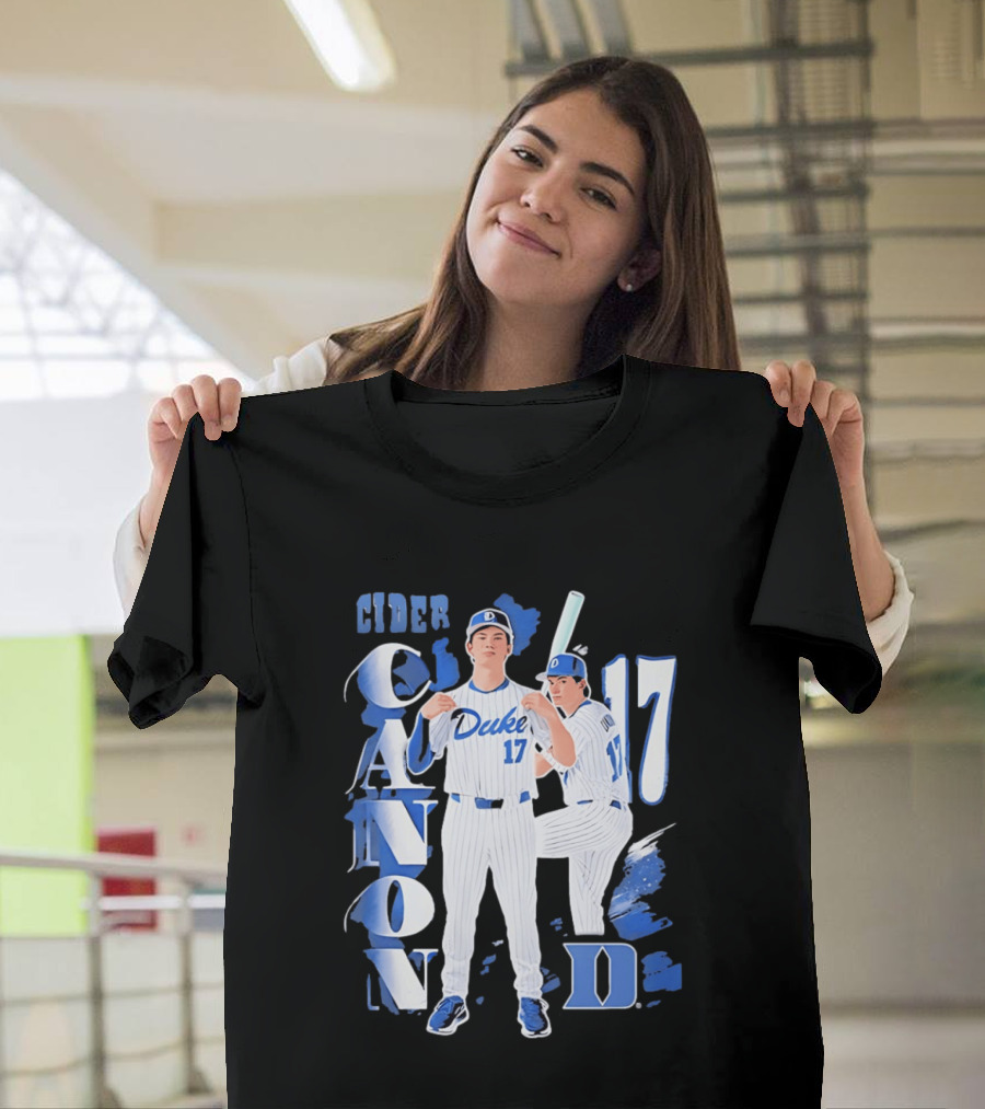 Duke Blue Devils Cider Canon 17 Baseball Team T-Shirt