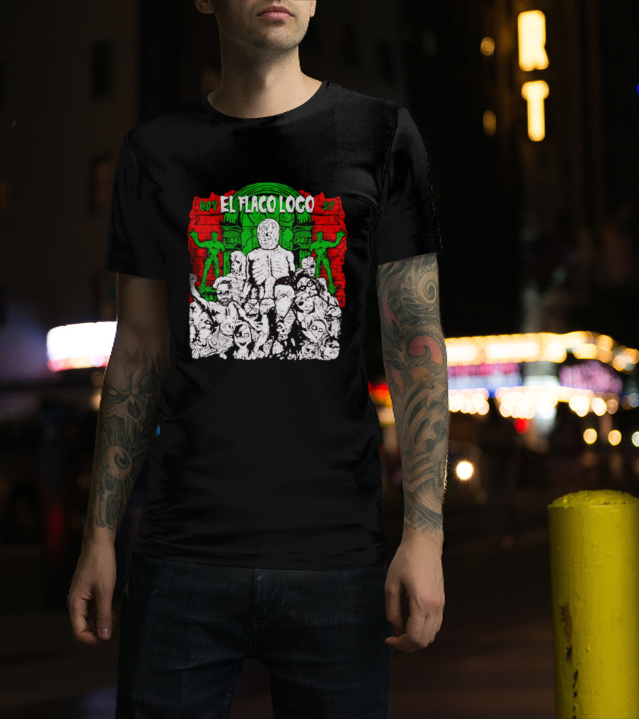 El Flaco Loco EST 97 Luchador Zombie Mashup T-Shirt