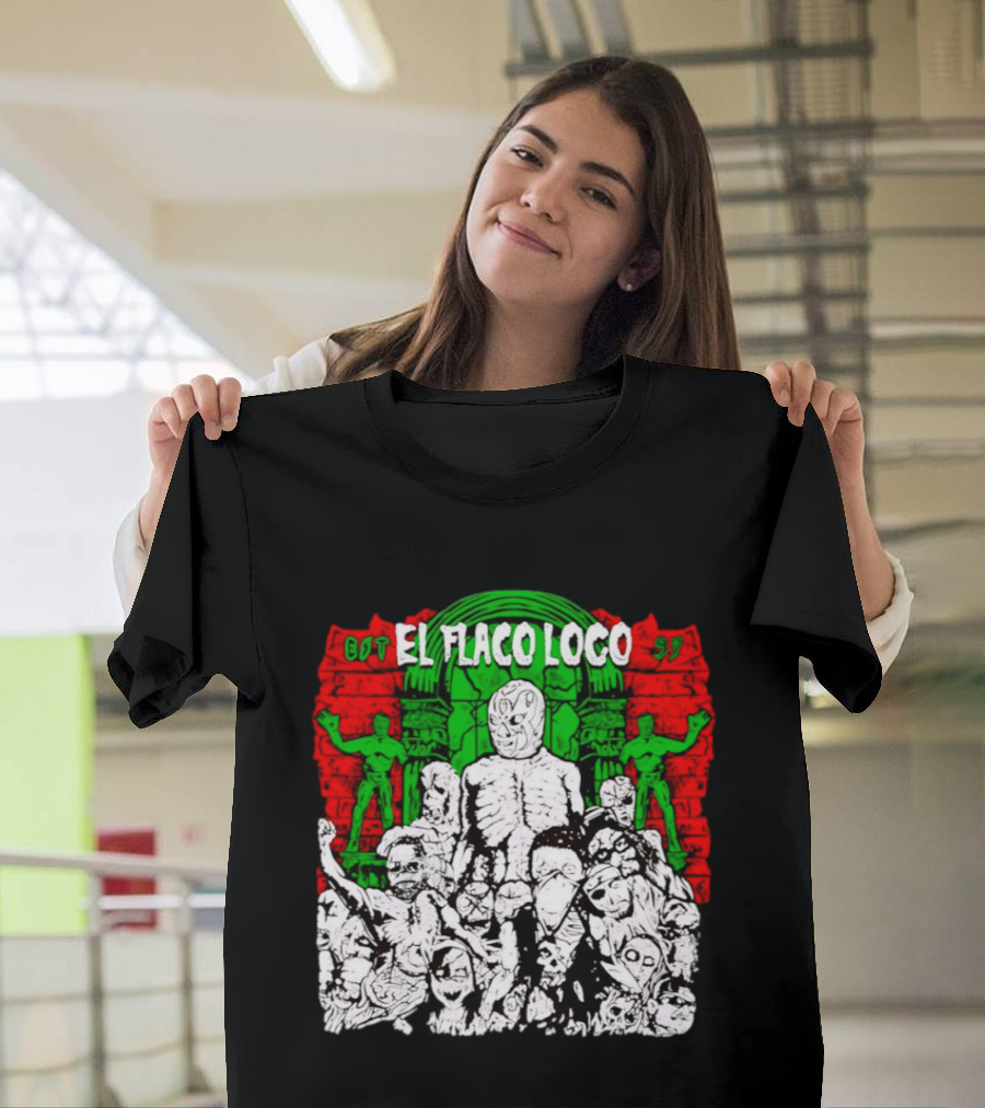 El Flaco Loco EST 97 Luchador Zombie Mashup T-Shirt