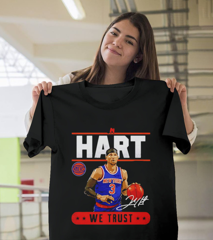 New York Knicks Josh Hart In Hart We Trust Basketball Player T-Shirt