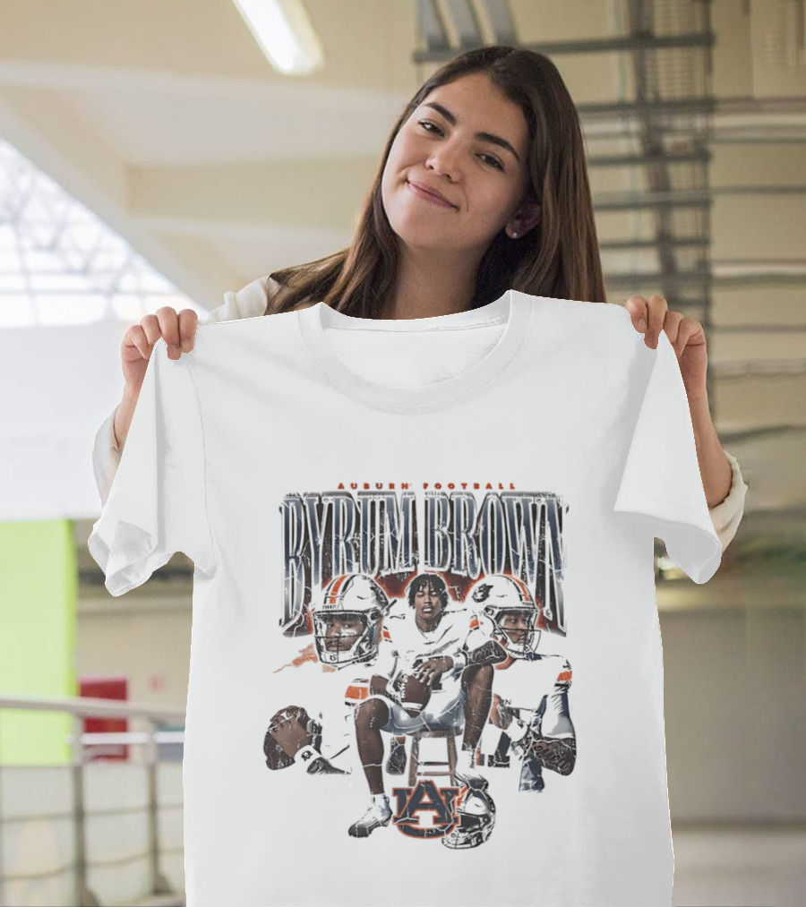 Auburn Football Byrum Brown Auburn Tigers Sports T-Shirt