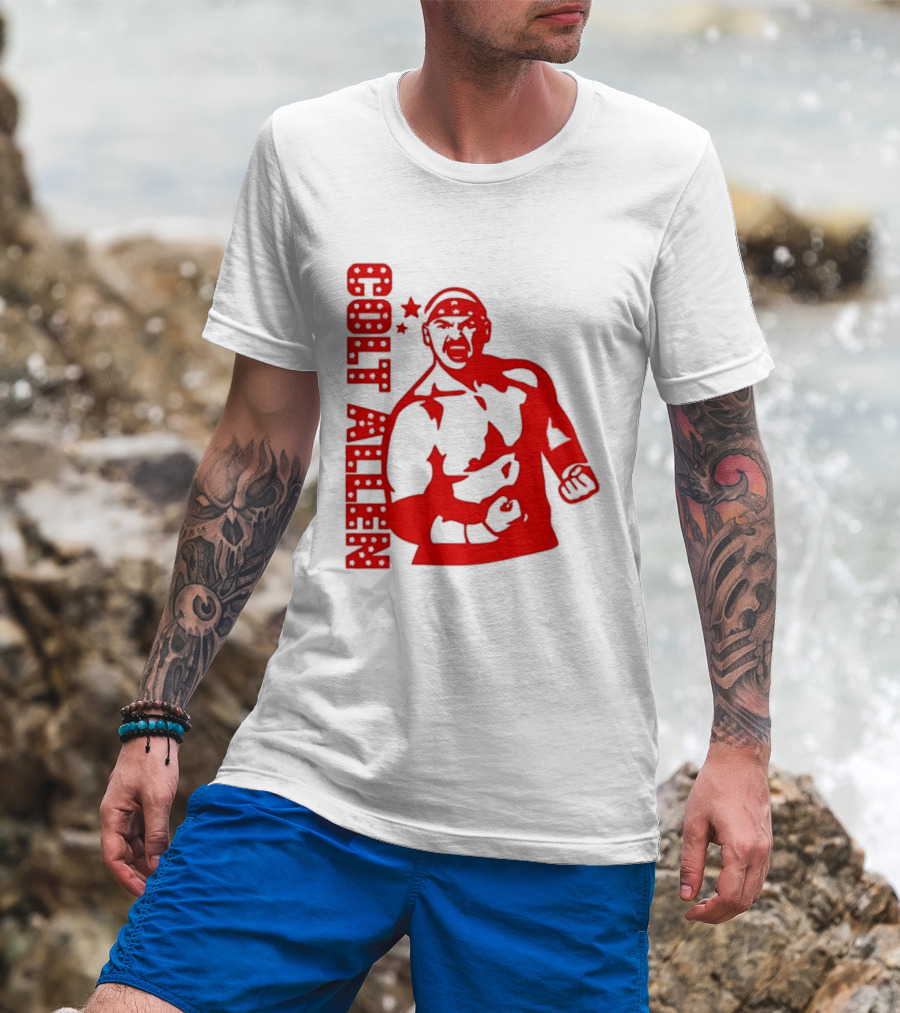 Bald Eagle Colt Allen Red Bold Star Striker T-Shirt