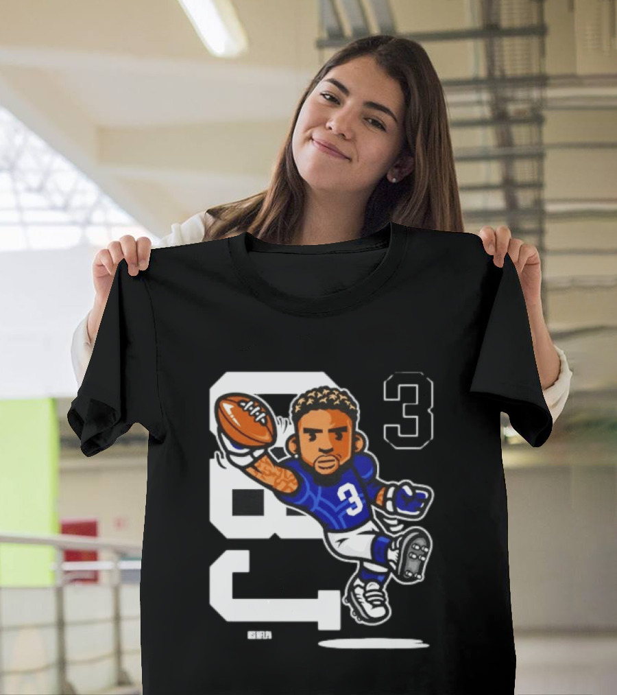 Odell Beckham Jr. 3 New York Giants Character Catch T-Shirt