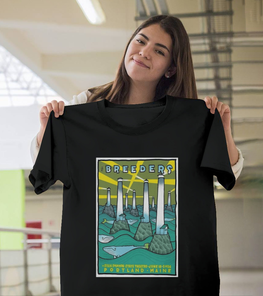 Breeders Sean Solomon State Theatre Portland Maine June 18 2026 T-Shirt