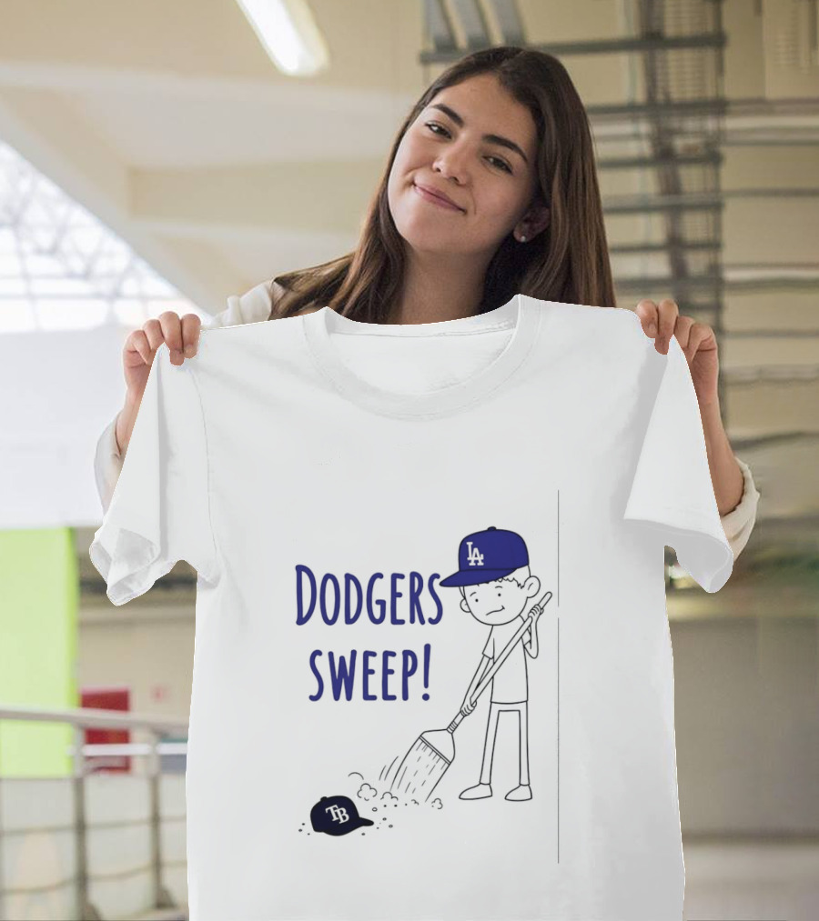 Los Angeles Dodgers Sweep Victory Over Tampa Bay Rays T-Shirt