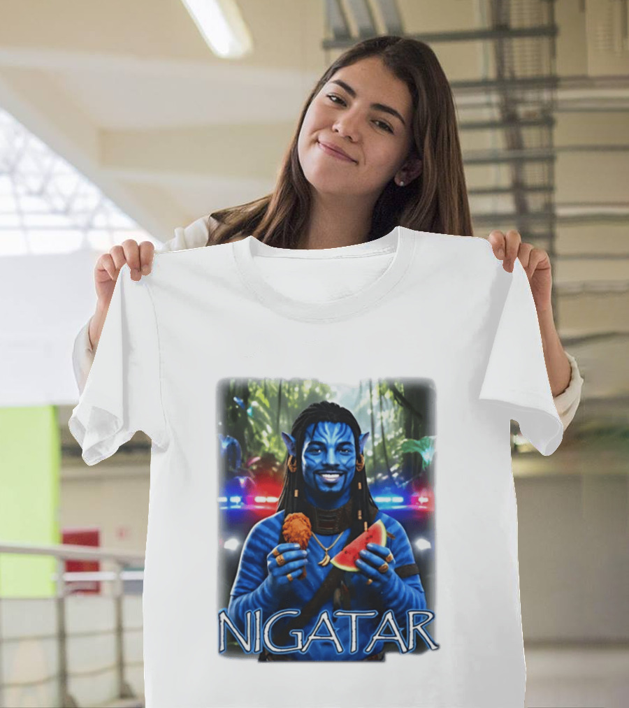 Nigatar Avatar Meme Watermelon And Chicken T-Shirt