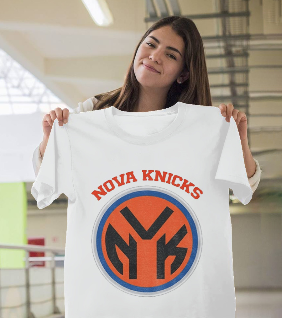 Nova Knicks NVK Villanova Wildcats New York Knicks Basketball Mashup T-Shirt