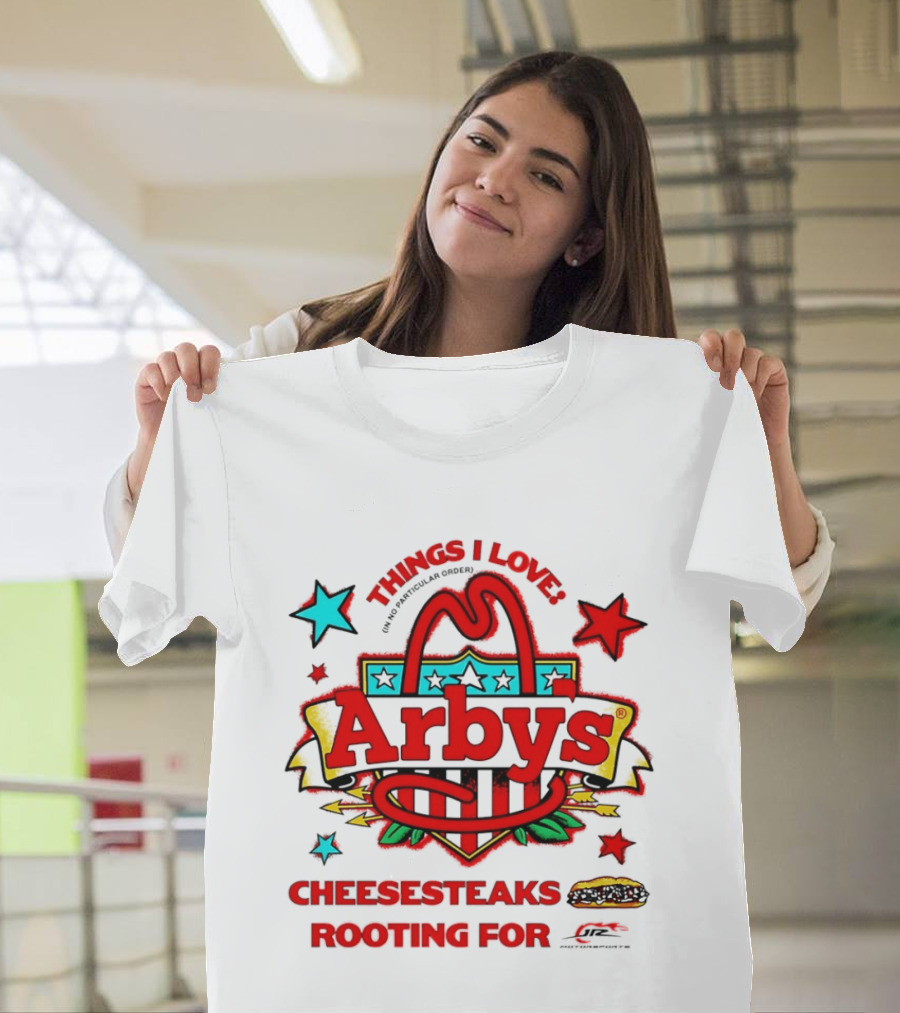 Sammy Smith Arby's Things I Love Cheesesteaks Jr Motorsports Racing Fan T-Shirt