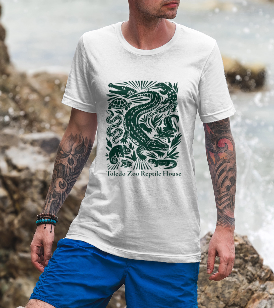 Toledo Zoo Reptile House Alligator Snake Turtle Lizard T-Shirt