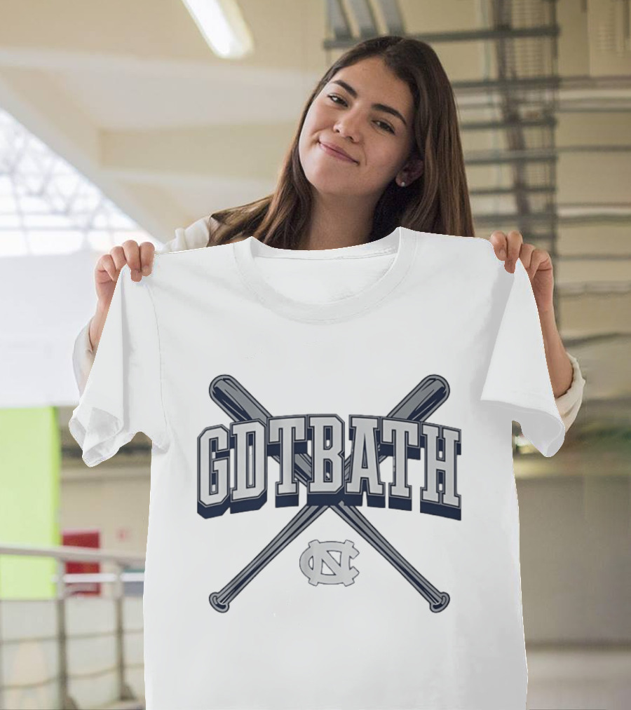 UNC Baseball GDTBATH Crossed Bats NC T-Shirt