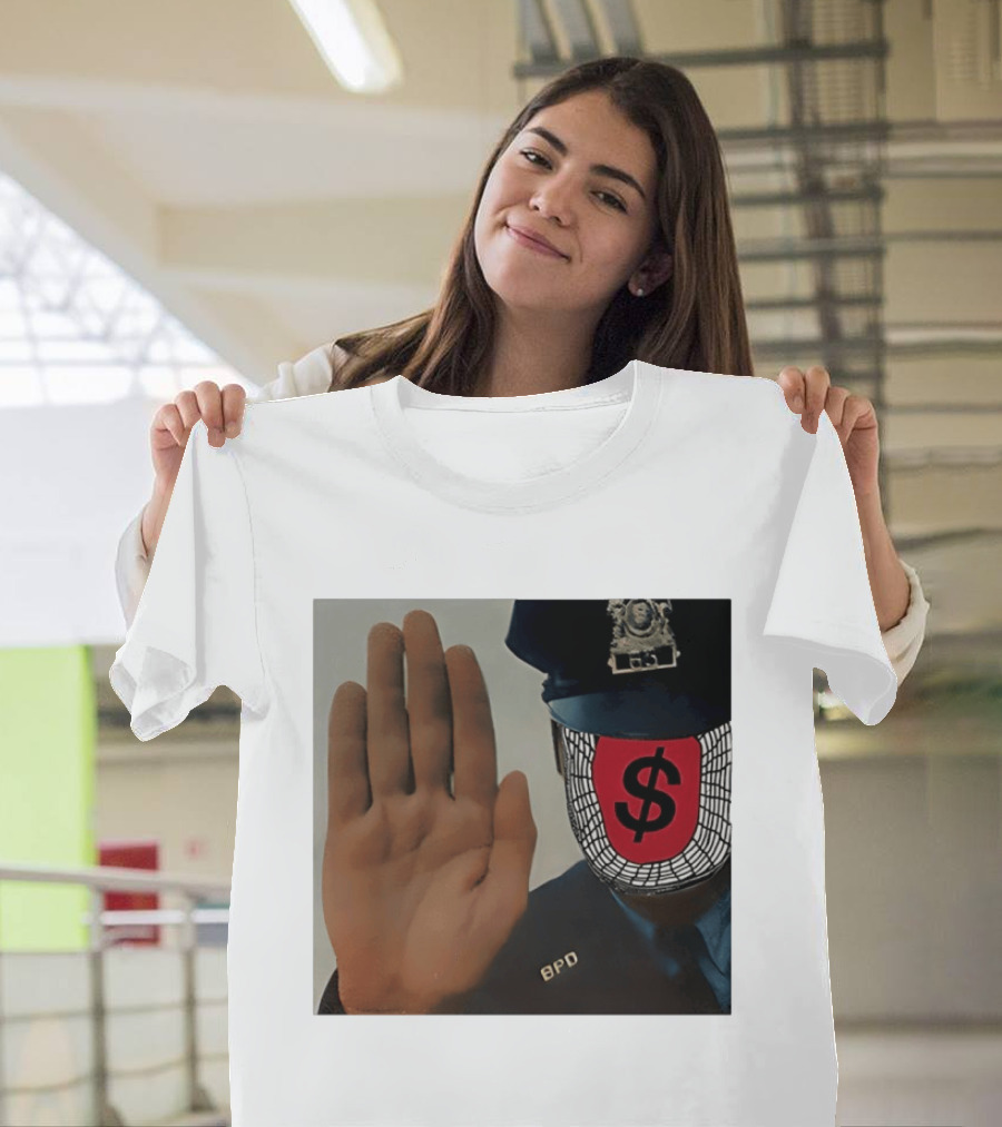Angel Dust C2tt Album BPD Officer Dollar Symbol Face T-Shirt