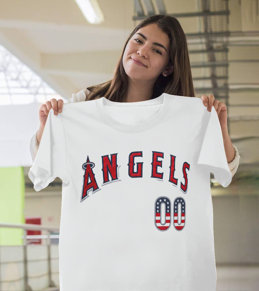 Angels 00 USA Stars And Stripes T-Shirt