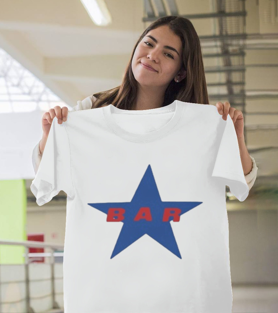 Carter Faith Bar Star Blue Red Star T-Shirt