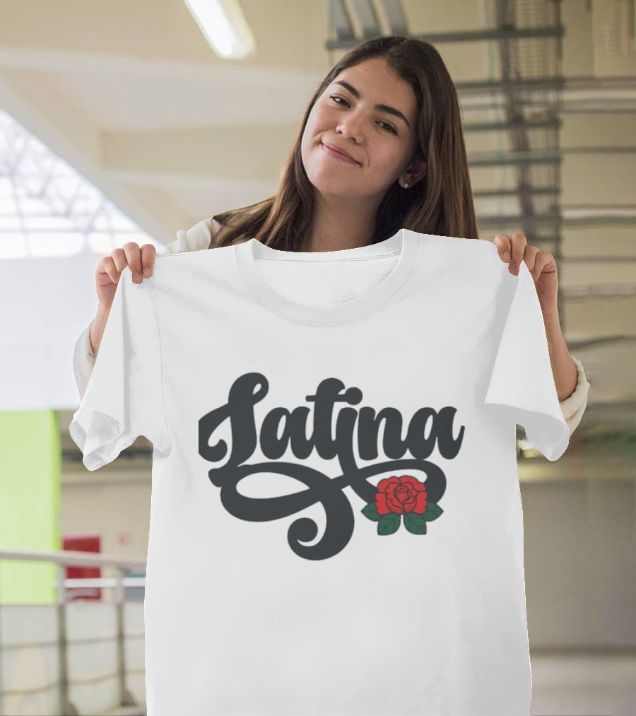 Latina Chingonas Social Club Rose Script T-Shirt
