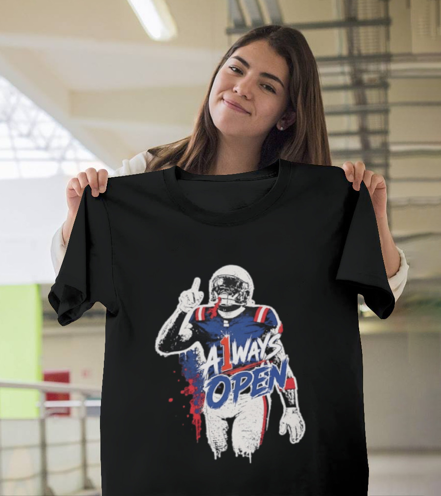 A1ways Open New England Patriots Football Player T-Shirt
