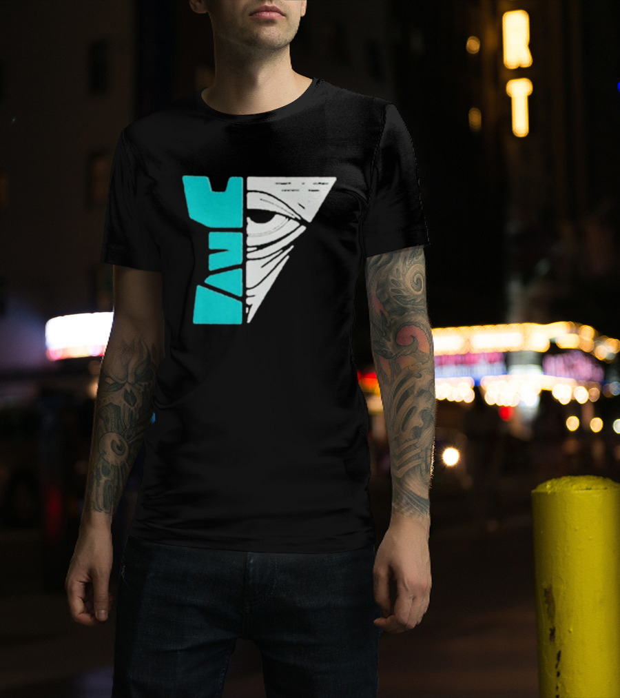Kastle Group Whitephos X Kastle Face Off Bold Geometric Abstract T-Shirt