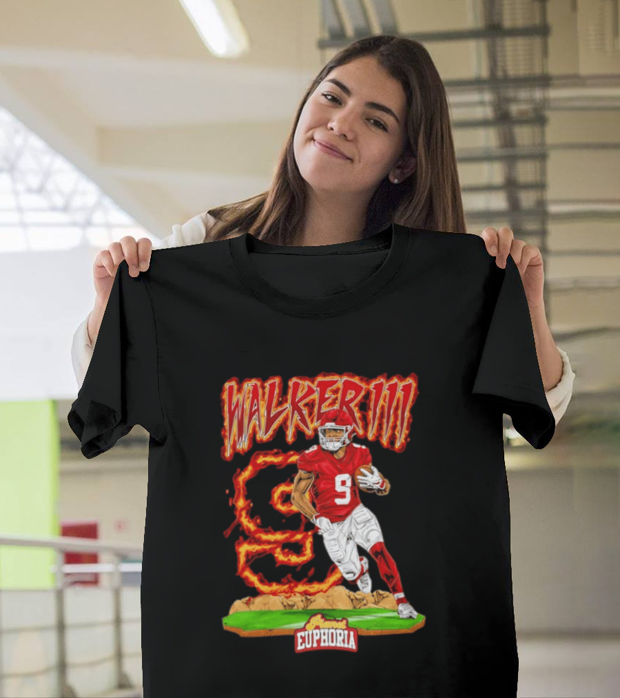 Walker III Kenneth 9 Kansas City Chiefs Flame Euphoria T-Shirt