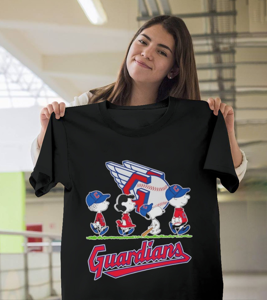 Cleveland Guardians Snoopy Charlie Brown Lucy Linus Abbey Road 2026 T-Shirt
