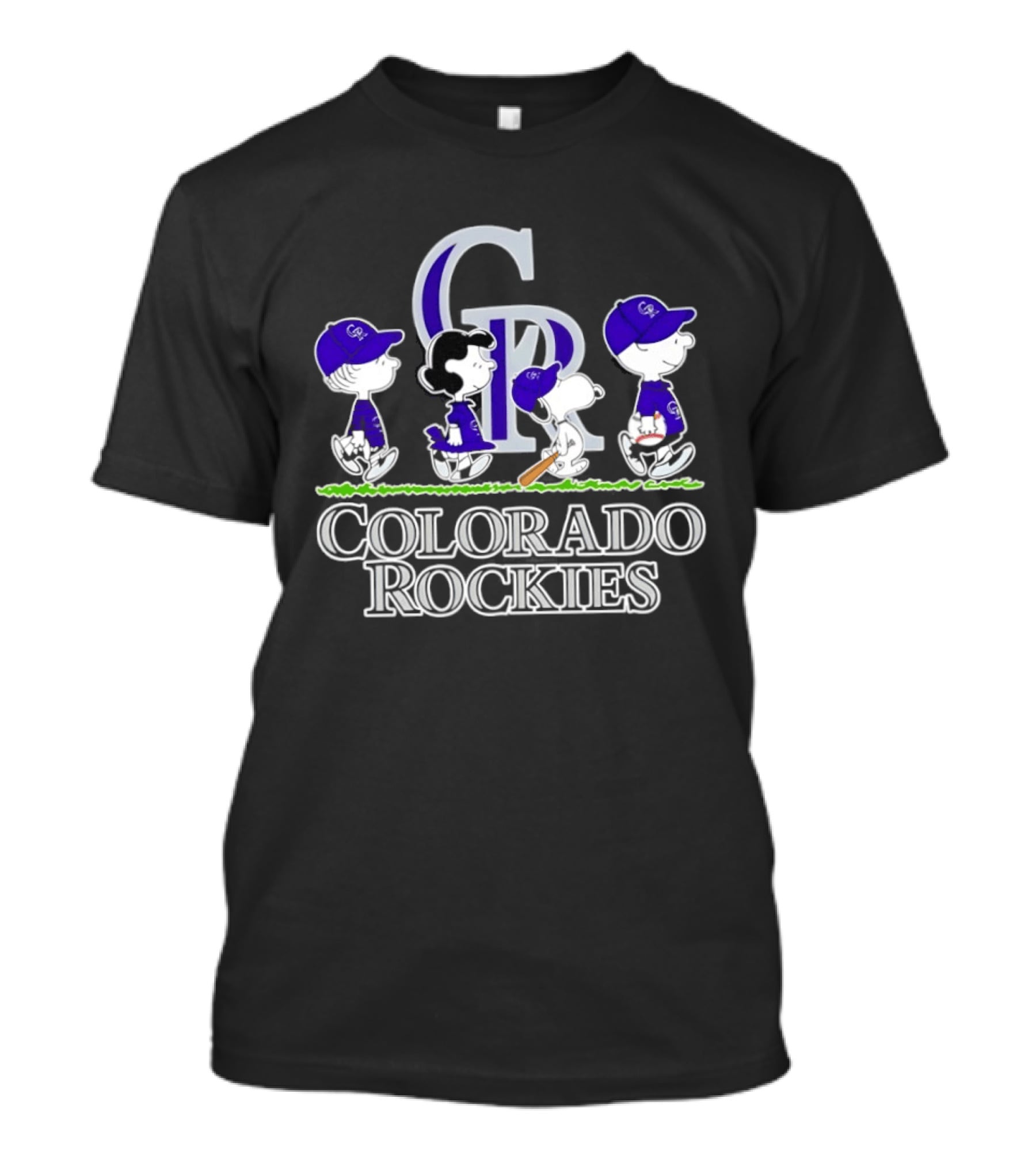 Colorado Rockies Snoopy Charlie Brown Lucy Linus Abbey Road 2026 T-Shirt