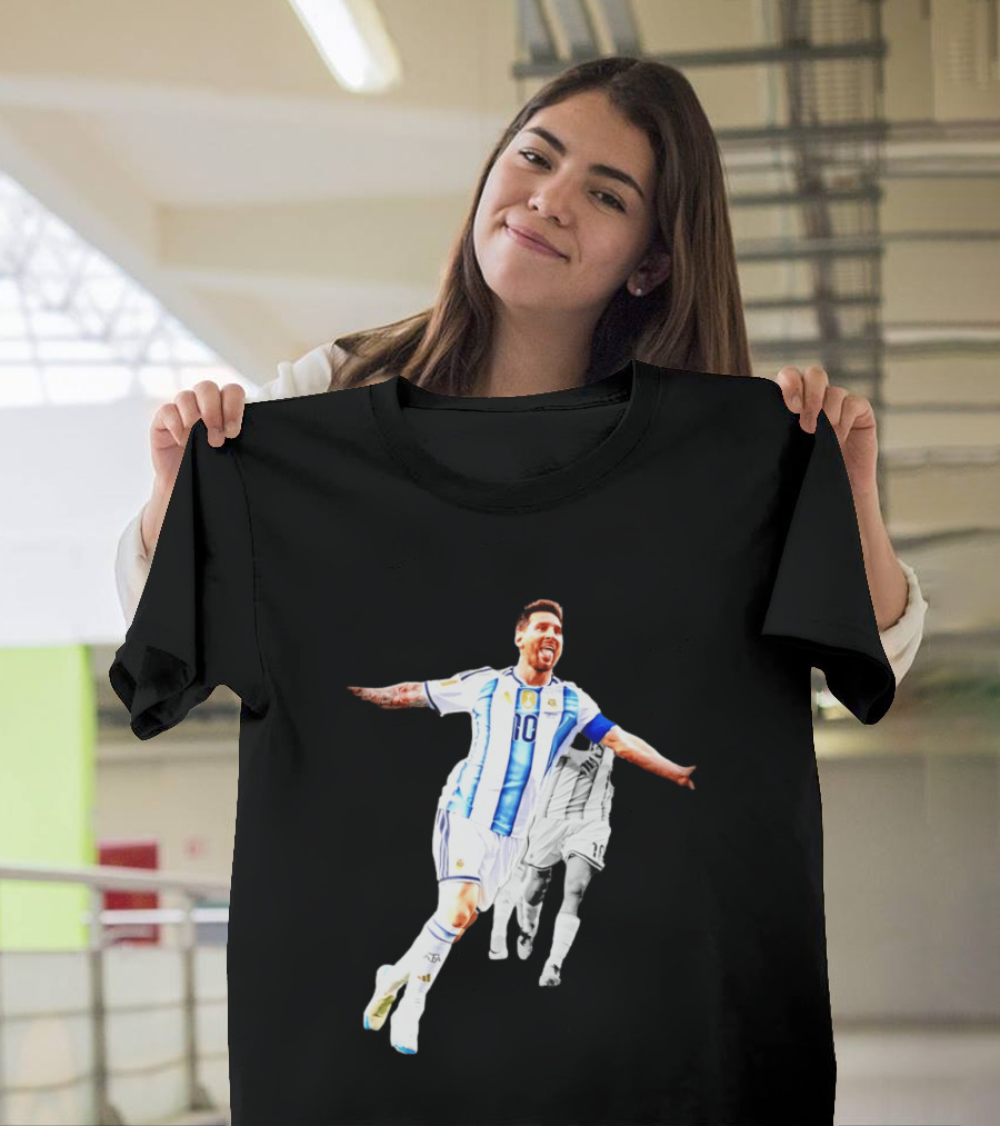 Lionel Messi Number 10 Argentina National Team Iconic Celebration T-Shirt