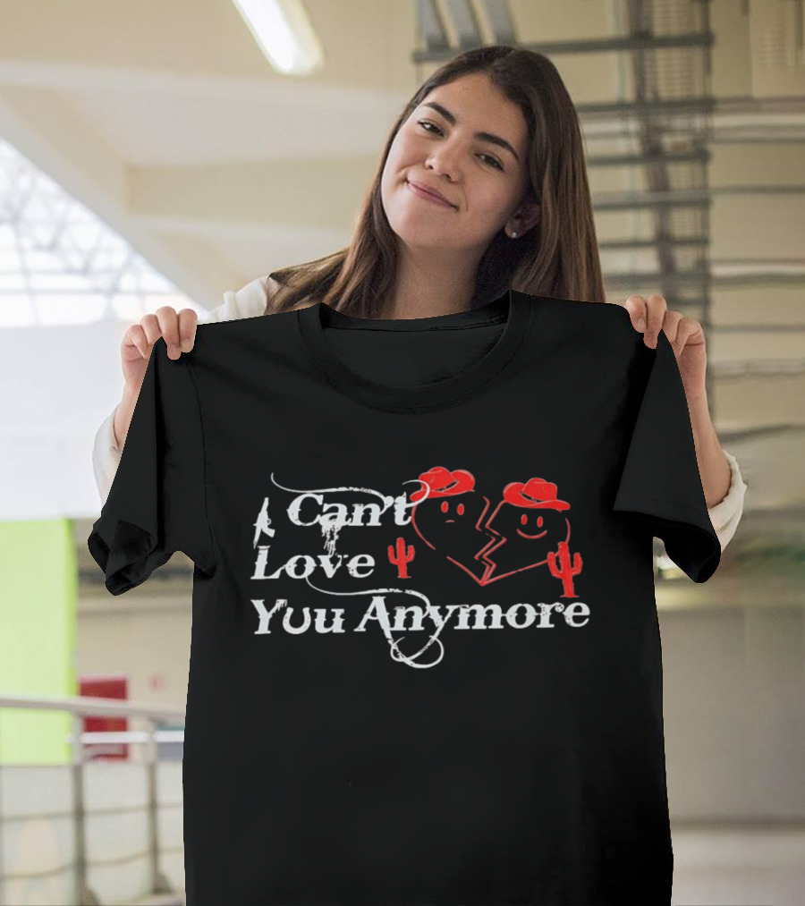 Morgan Wallen Ella Langley I Can't Love You Anymore Cowboy Hat Cactus Broken Heart T-Shirt