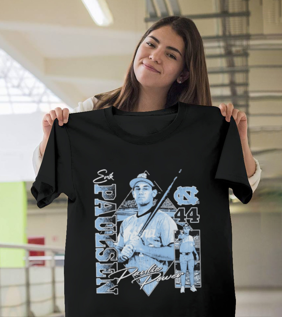 Erik Paulsen 44 UNC Paulie Power 90s Bootleg Baseball T-Shirt