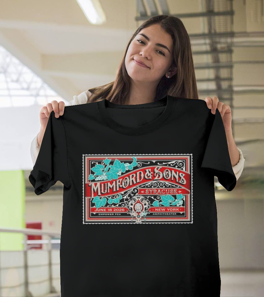 Mumford And Sons Syracuse June 18 2026 Empower FCU Amphitheater New York T-Shirt