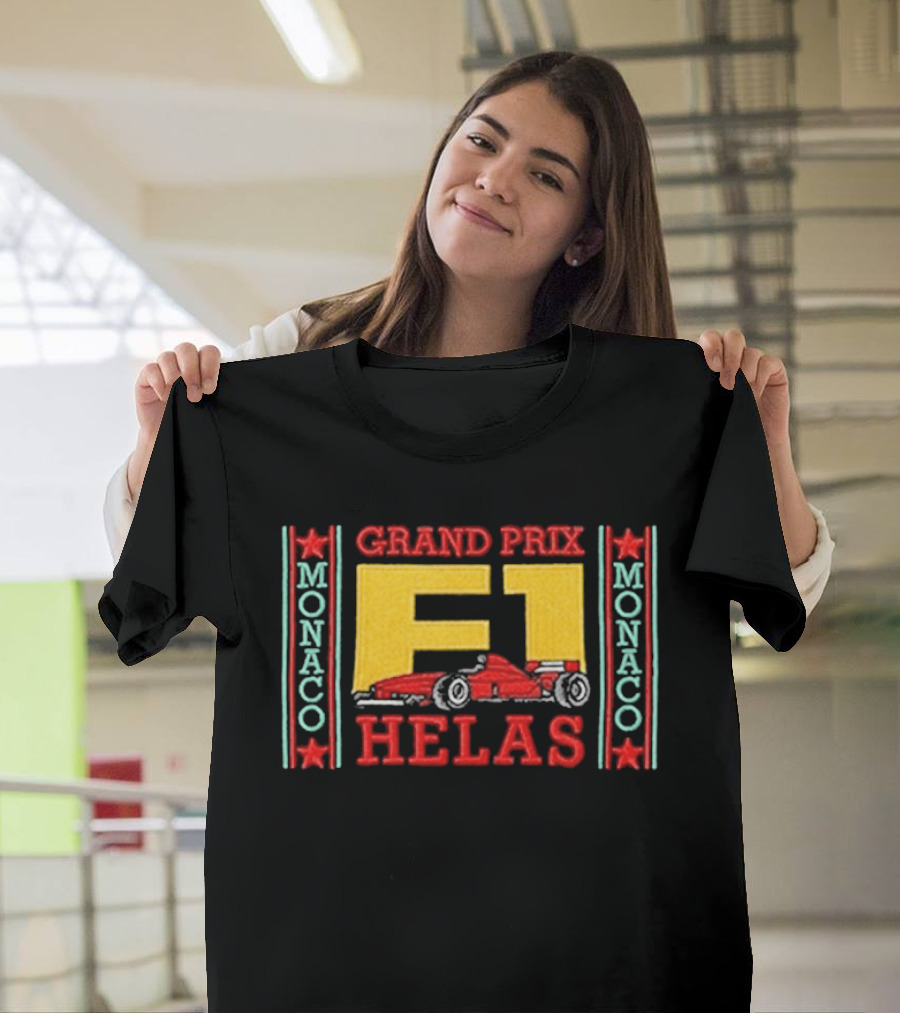 Grand Prix F1 Hélas Monaco Racing Car T-Shirt