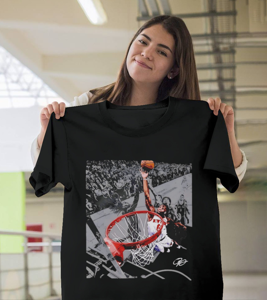 OG Anunoby Dunking New York Knicks 2026 NBA Action T-Shirt