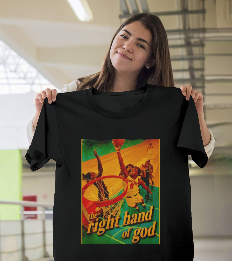 OG Anunoby New York Knicks Basketball The Right Hand Of God 2026 T-Shirt