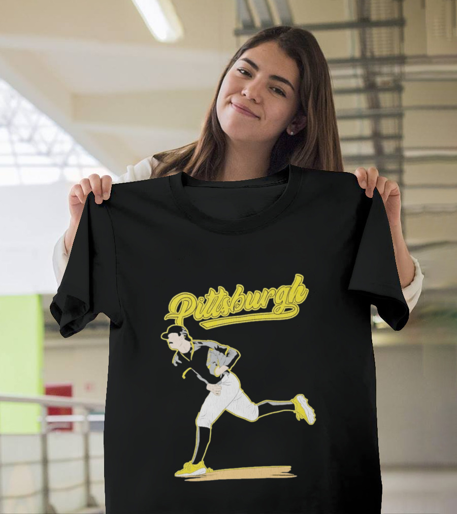 Pittsburgh Pirates Kent Tekulve Pitching Iconic Style Retro Baseball T-Shirt