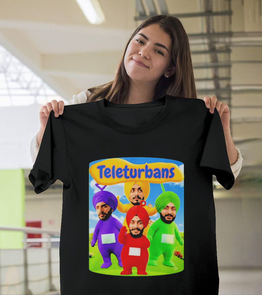 Teleturbans Colorful Characters Parody Featuring Turbans T-Shirt