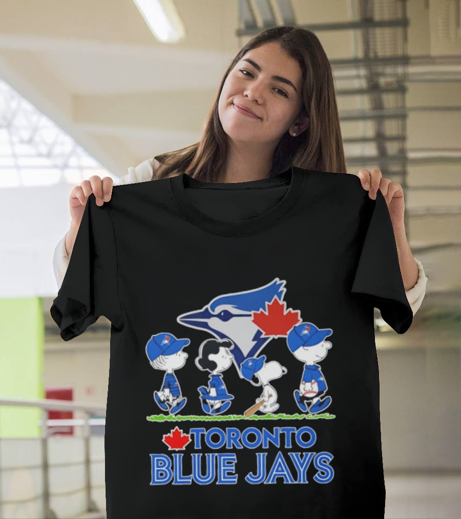 Toronto Blue Jays Snoopy Charlie Brown Lucy Linus Abbey Road 2026 T-Shirt