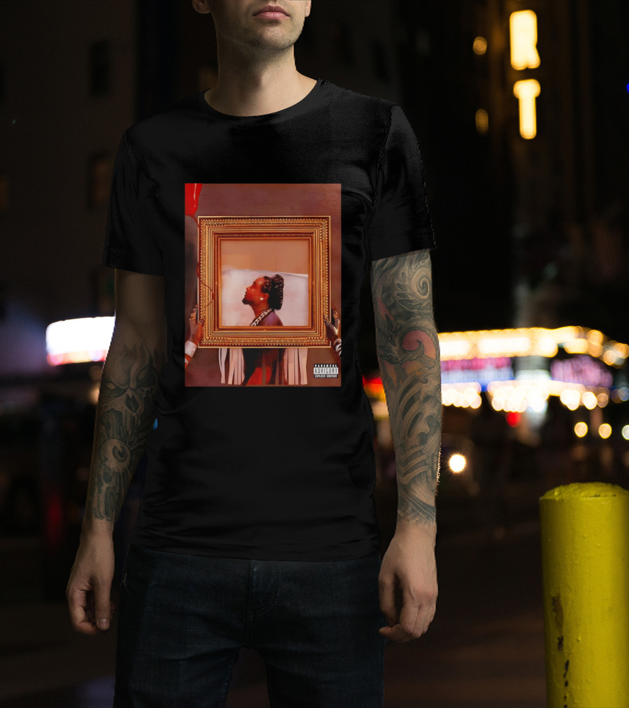 Wale Album Cover Parental Advisory Explicit Content Picture Frame T-Shirt