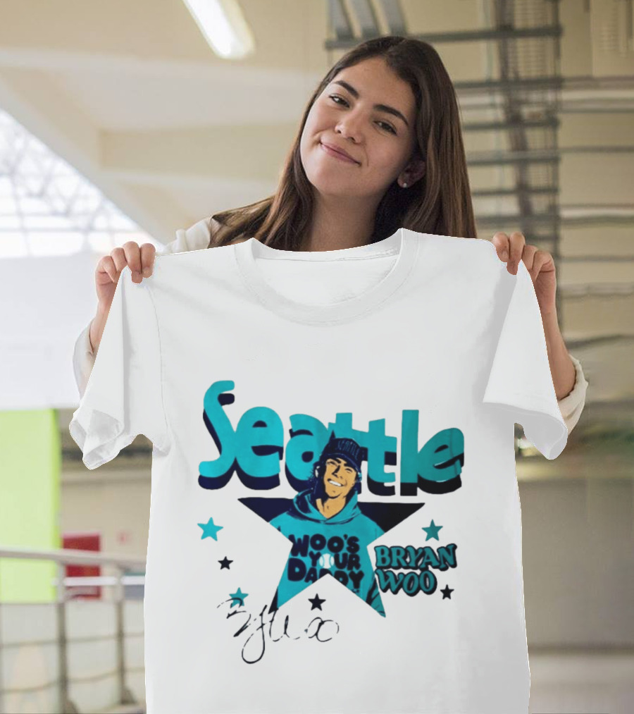 Seattle Mariners Bryan Woo Woo's Your Daddy T-Shirt