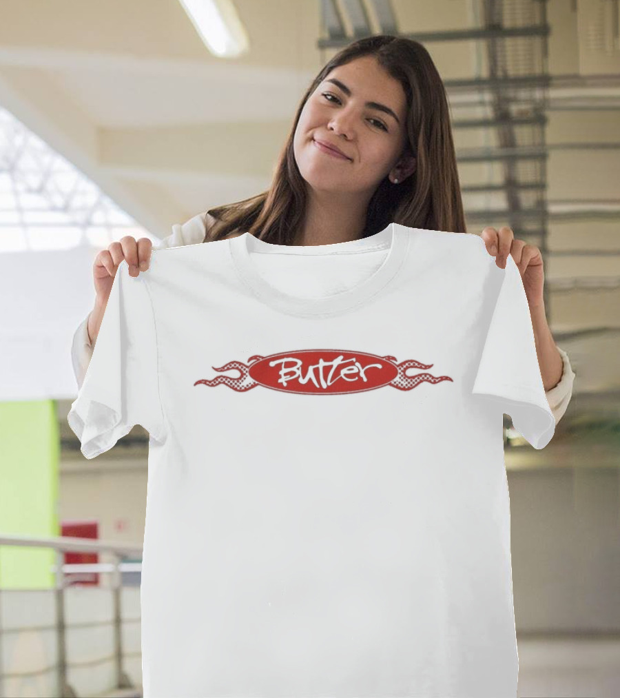 Butter Goods Flare Red Oval Label T-Shirt