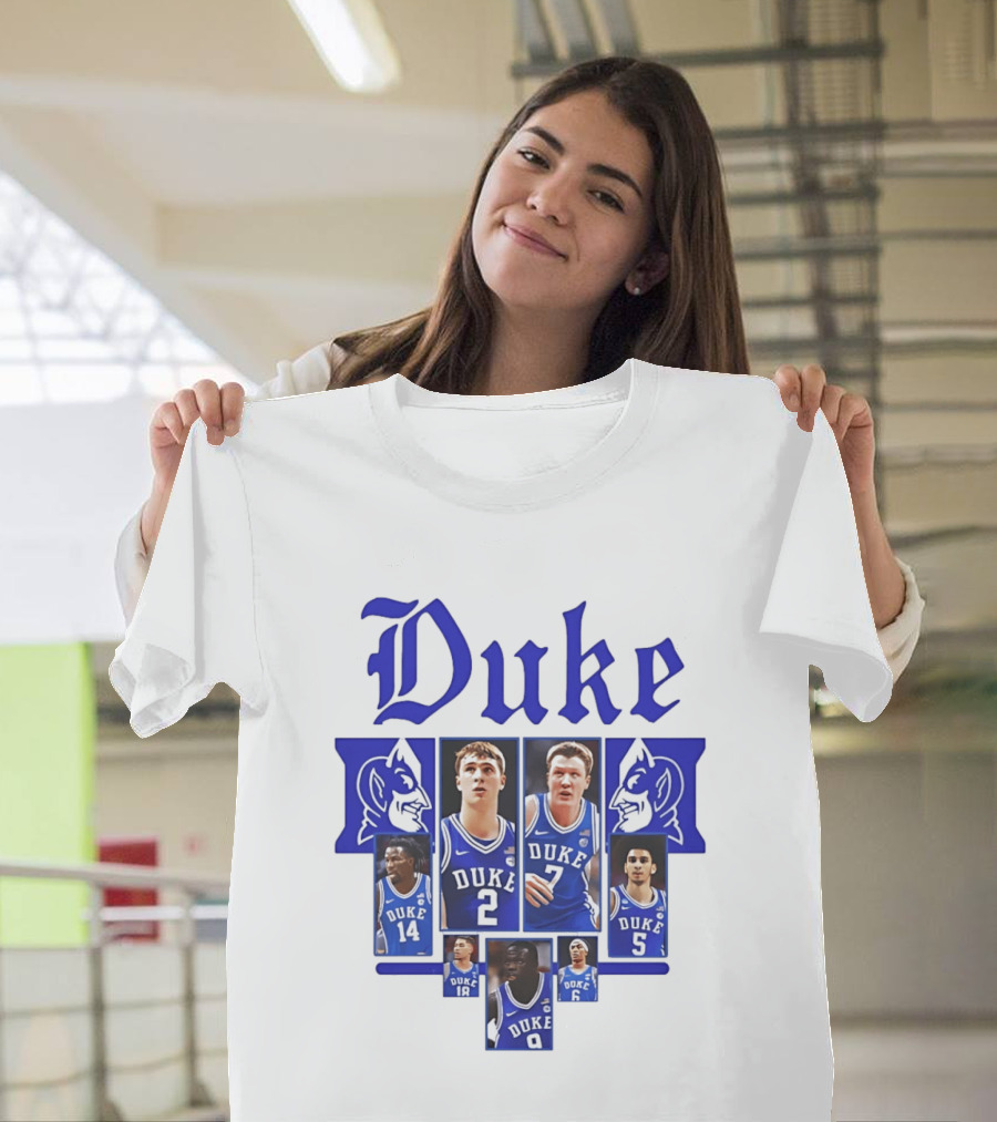 Duke Blue Devils Basketball Team Collage 2025 2026 T-Shirt
