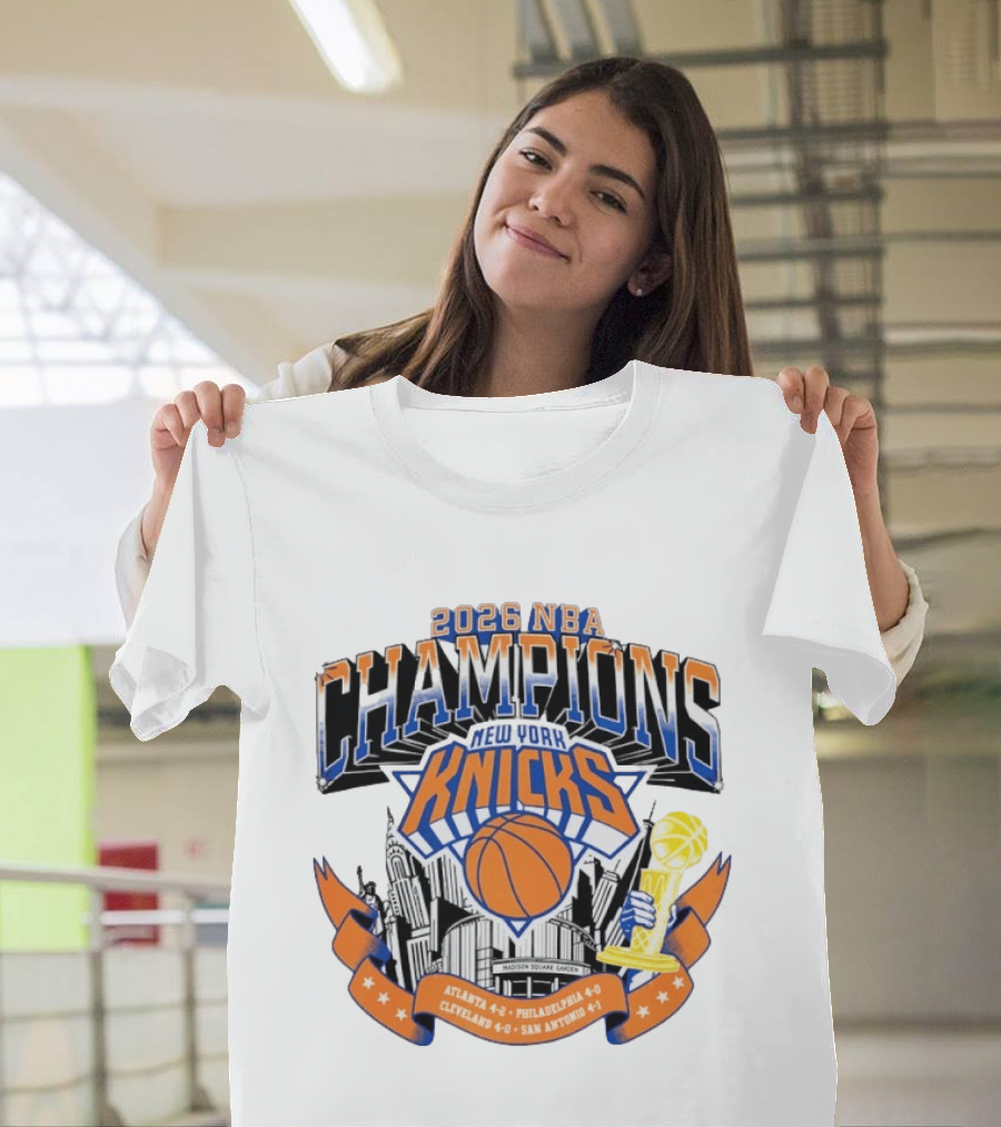 2026 NBA Champions New York Knicks Madison Square Garden T-Shirt
