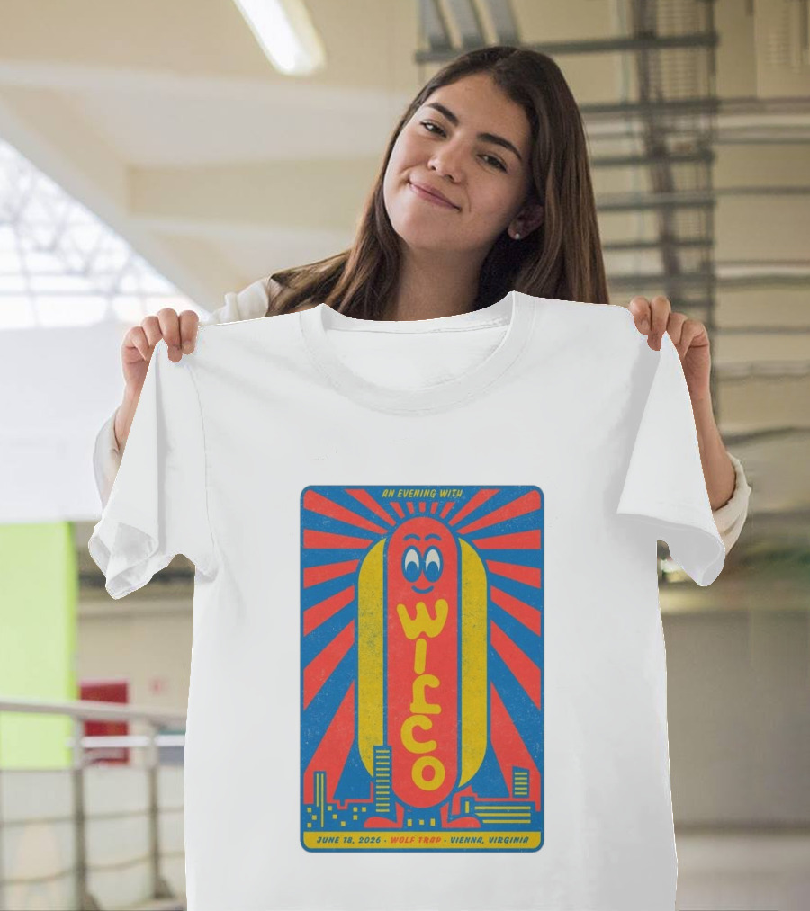 An Evening With Wilco June 18 2026 Wolf Trap Vienna Virginia T-Shirt