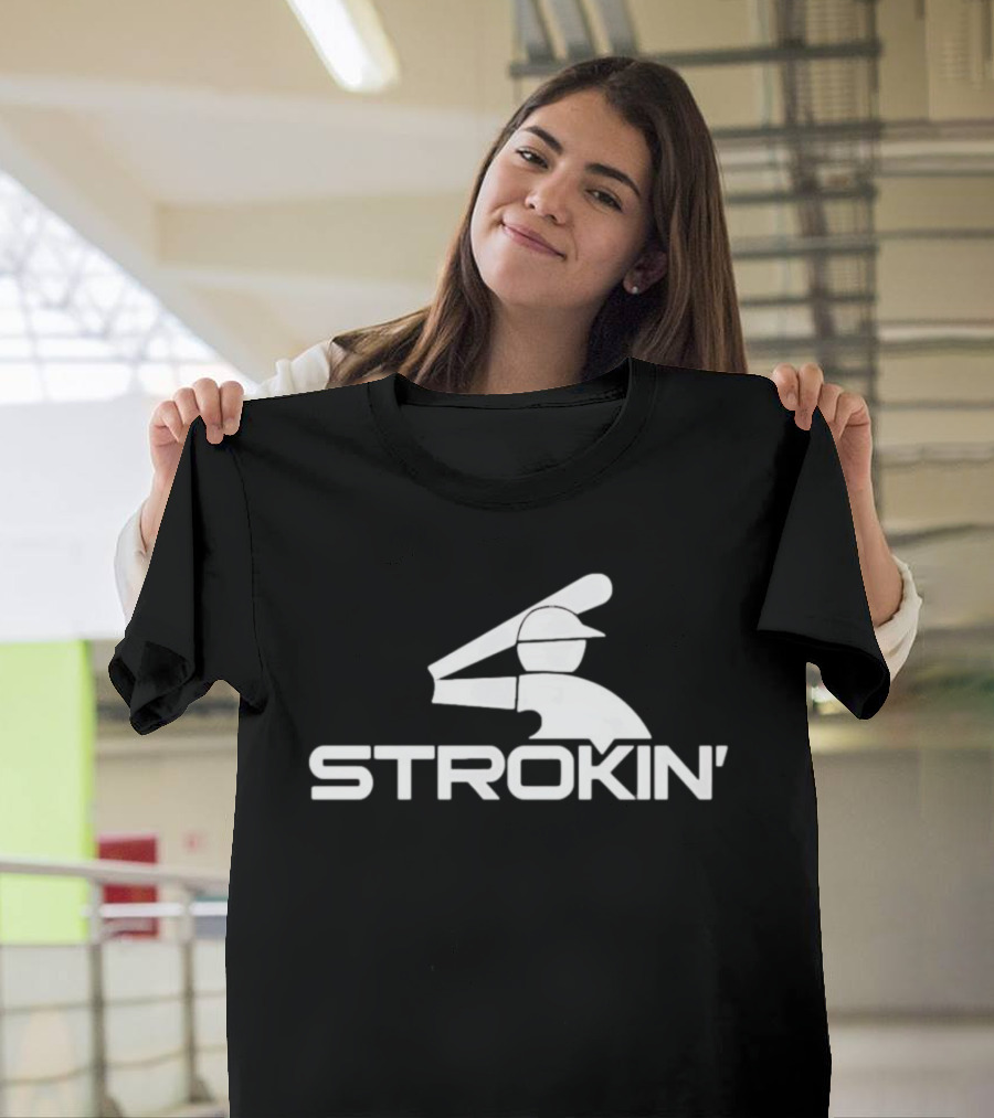 Baseball Strokin' Batting Iconic Sports T-Shirt