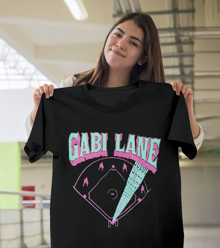 Gabi Lane Baseball Field Diamond Players T-Shirt